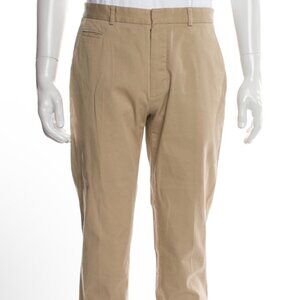 MAISON MARGIELA TAN DRESS PANTS SLIM FIT FLEX FABRIC UNHEMMED 32" WAIST NEW WOT